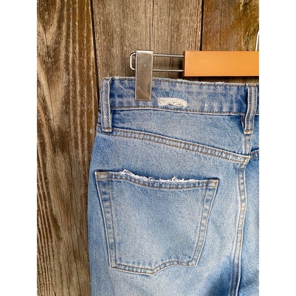 ZARA TRF DENIM high rise straight leg ankle jean - Picture 5 of 5